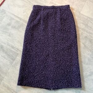 Bantry Bay  pencil skirt  elegant purple heavily textured  EUC   Size S/P